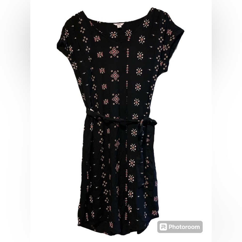 Sonoma black tie dress small NWT
